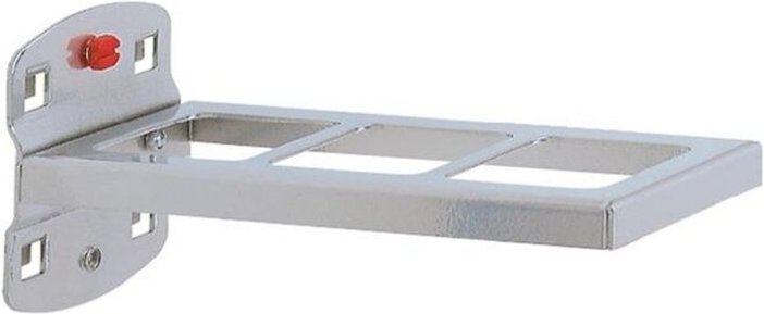 Kombinationshalter L150xB55mm f.Lochplatten 2-tlg.RASTERPLAN