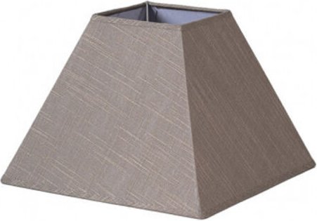 Tenorio Pyramide Lampenschirm e27 grau Leinen 30dx13dx22h