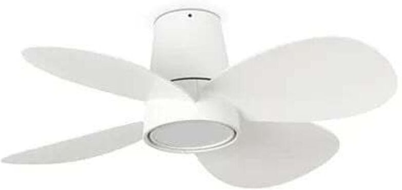 Klover s Weißer Deckenventilator mit Licht 34315