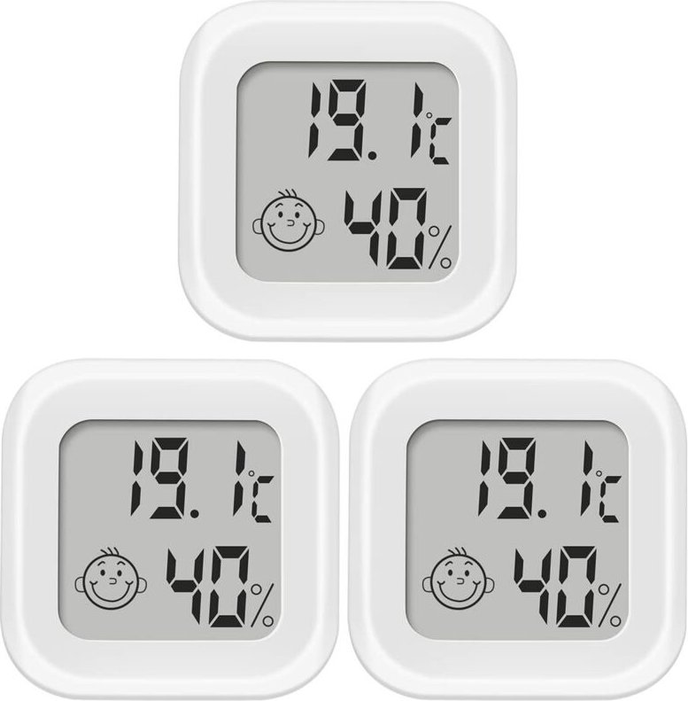 Mini-Innenthermometer-Hygrometer, digitales Innenthermometer-Hygrometer mit Genauigkeitsanzeige, Temperaturmonitor und F...