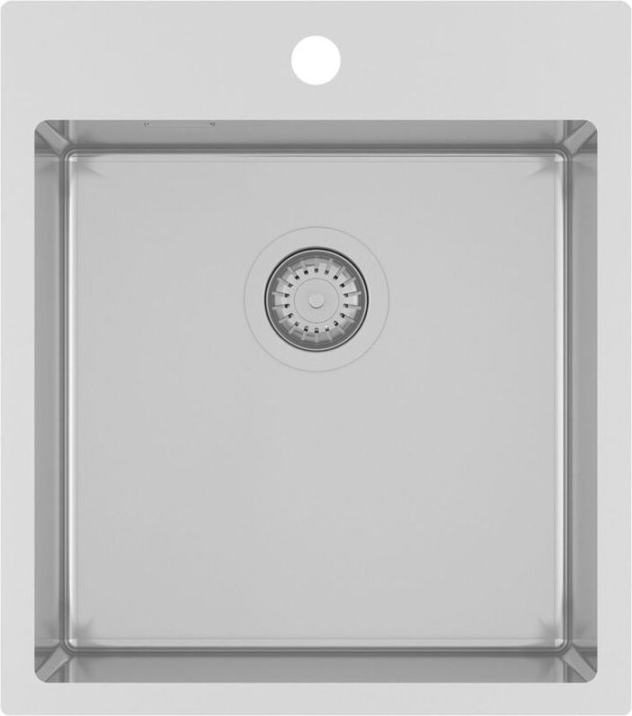 Edelstahl-Einbau-Spüle aira 1 - ab 50er Unterschrank, 450 x 510 cm