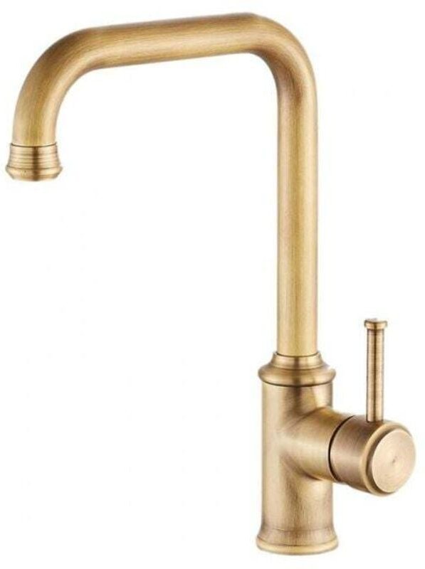 Rubinetto per lavello da cucina vintage, girevole a 360°, rubinetto per lavandino del bagno, miscelatore monocomando, ru...