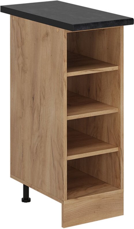 Vicco - Küchenregal R-Line, Goldkraft Eiche, 30 cm , ap Anthrazit