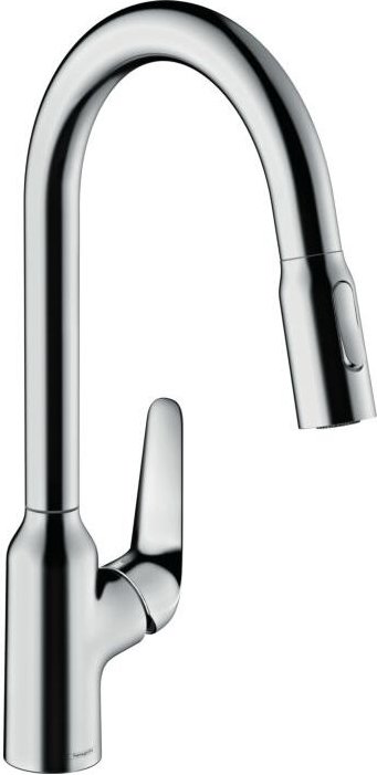 Focus M42 Küchenarmatur 220 2jet 71800000 mit Ausziehbrause, Schwenkbereich 360°, chrom - Hansgrohe