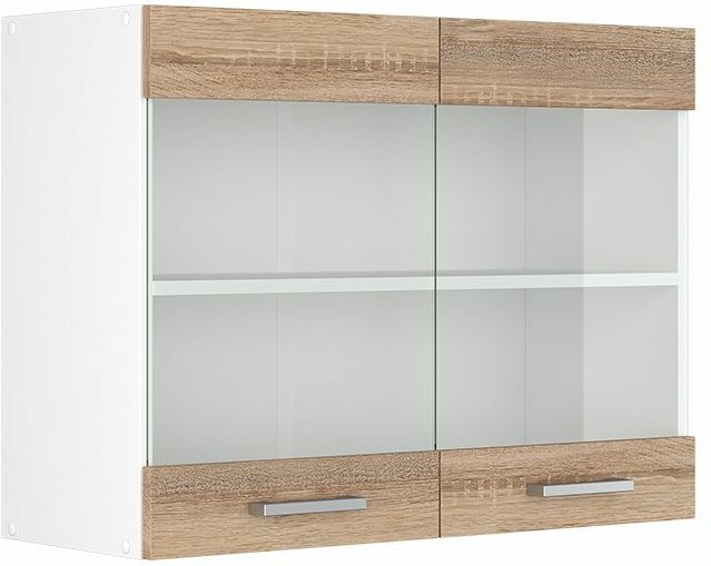 Küchenglasschrank R-Line, Sonoma, 80 cm Vicco