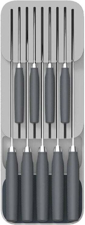 Grauer Messerhalter B.15 x T.39,8 cm x H.7,5 cm