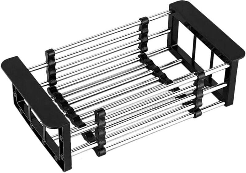 Abtropfkorb, Spülbeckenablauf, Teleskop-Geschirrspülerablauf aus Edelstahl in der Küche, hängender Geschirrspüler zum Ab...