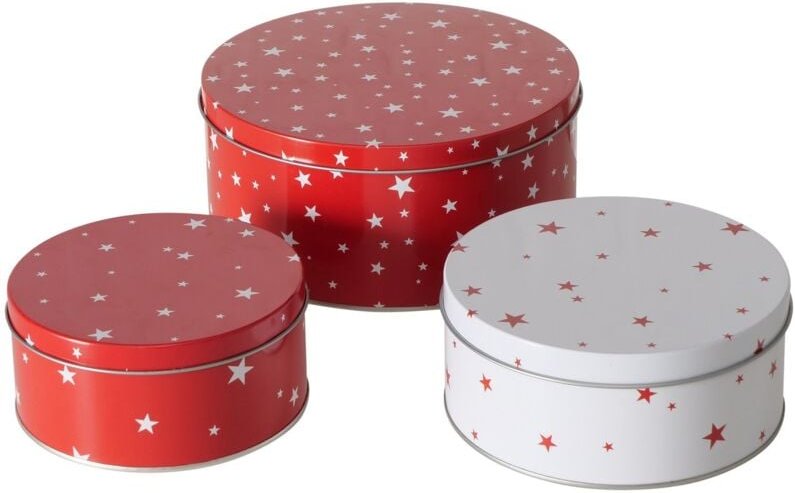 Dosen zur Aufbewahrung sterny, ø 13,5-20 cm, 3er-Set