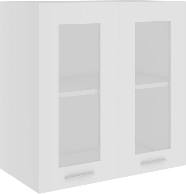 Hängeglasschrank Weiß 60x31x60 cm Holzwerkstoff Vidaxl Weiß