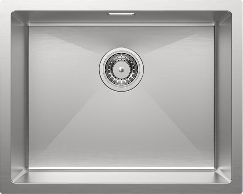 Lonheo - Auralum Spülbecken Edelstahl, Spüle Küche 1 becken 55x44cm, inkl. Überlauf und schnell Ablaufgarnitur, Langlebi...