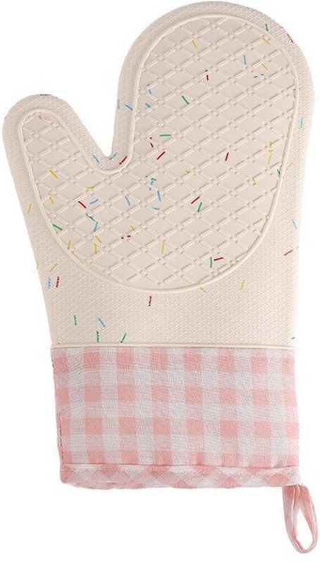 CCYKXA Paar Ofenhandschuhe, Küchenhandschuhe aus Baumwolle, waschbare Ofenhandschuhe, rutschfeste Küchenhandschuhe, hitz...