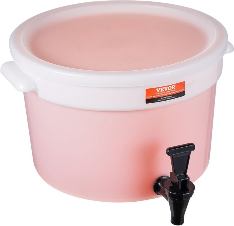 VEVOR Getränkespender, 11 L Getränkespender für Partys, Saftspender aus Kunststoff mit Zapfhahn und Deckel, Eistee-Limon...