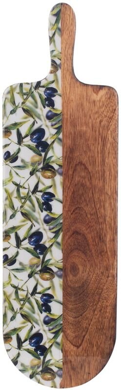 Signes Grimalt - Küchentisch Ovale Tisch Olivenkästen und Tabletts Multicolor 15x49x2cm 16863