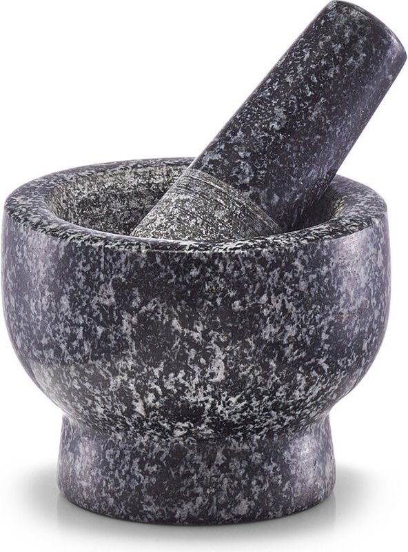 Thumbnail - Mörser & Stößel-Set Granit anthrazit