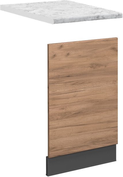 Vicco - Frontblende Fame-Line, Goldkraft Eiche, 45 cm , ap Marmor