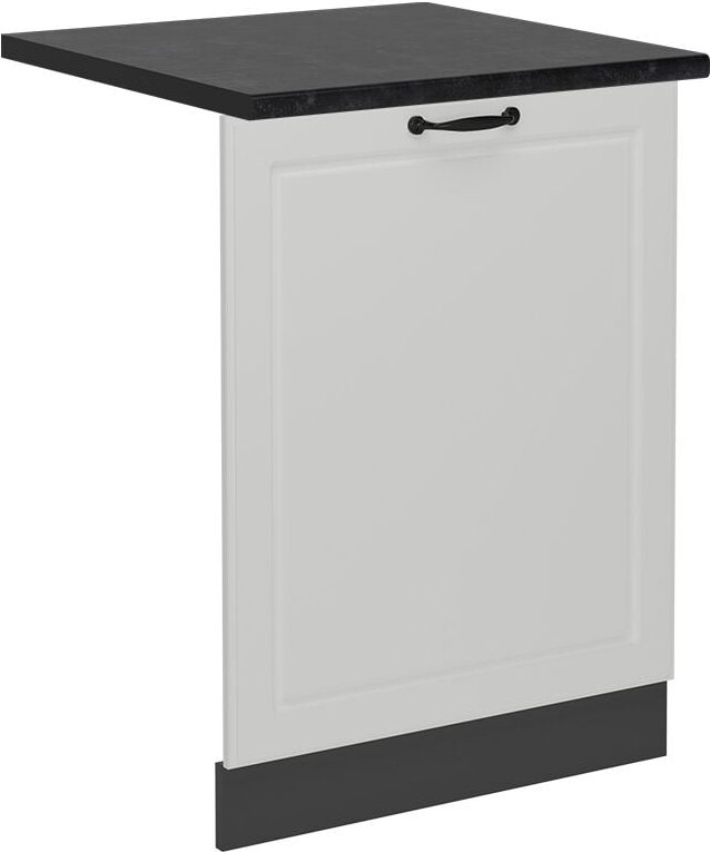 Geschirrspülblende R-Line, Weiß Landhaus, 60 cm , ap Anthrazit Vicco