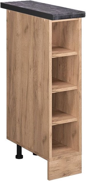 Vicco - Küchenregal R-Line, Goldkraft Eiche, 20 cm , ap Anthrazit