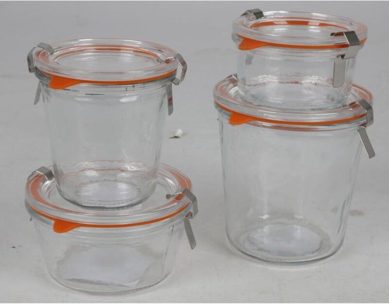 24x Einmachglas 500ml Vorratsgefäß Drahtbügelveschluss Box Behälter Aufbewahrung