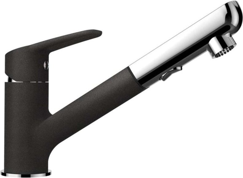 Daja - Spültischarmatur mit herausziehbarer Brause, Onyx 522120GON - Schock