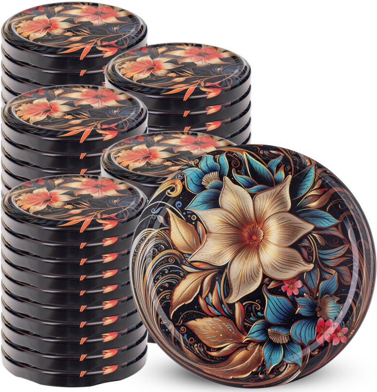 Deckel fi82 50er Pack Blumen TO-82/6H/RS - Kadax