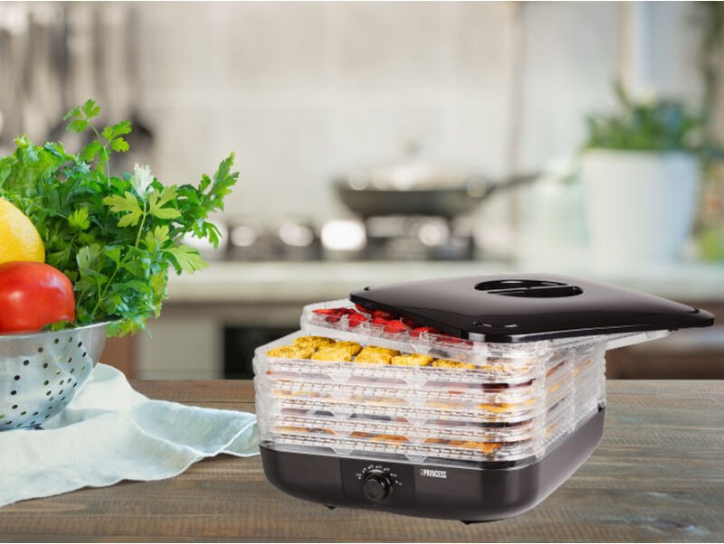 Princess - Dörrautomat, Sechs Ebenen, Einstellbare Temperatur 40-70 °c - 350Watt