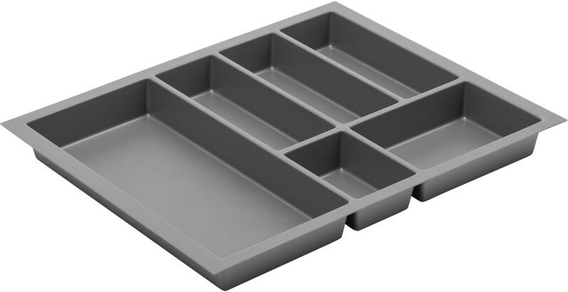 Ms Beschläge - Besteckeinsatz Besteckkasten Schubladenkasten Universal Schubladen-Organizer Anthrazit 540mm