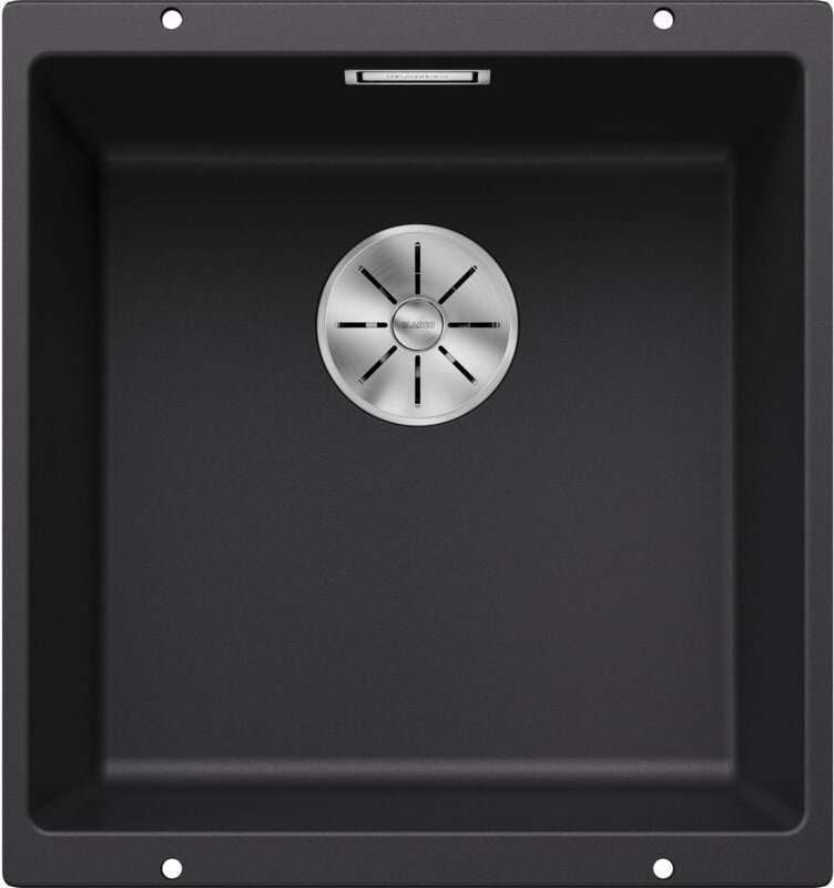 Subline 400 - Silgranitspüle, 43x46 cm, InFino, Schwarz 525990 - Blanco