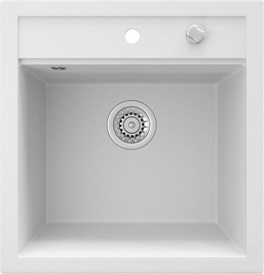 Spülbecken Tesa, Weiß, 49 x 51 cm, Bergström