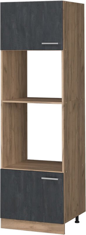 Küchenmöbel R-Line, Schwarz Beton, 60 cm, Vicco