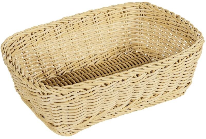 Brotkorb Kunststoff 31,5x22x10cm beige