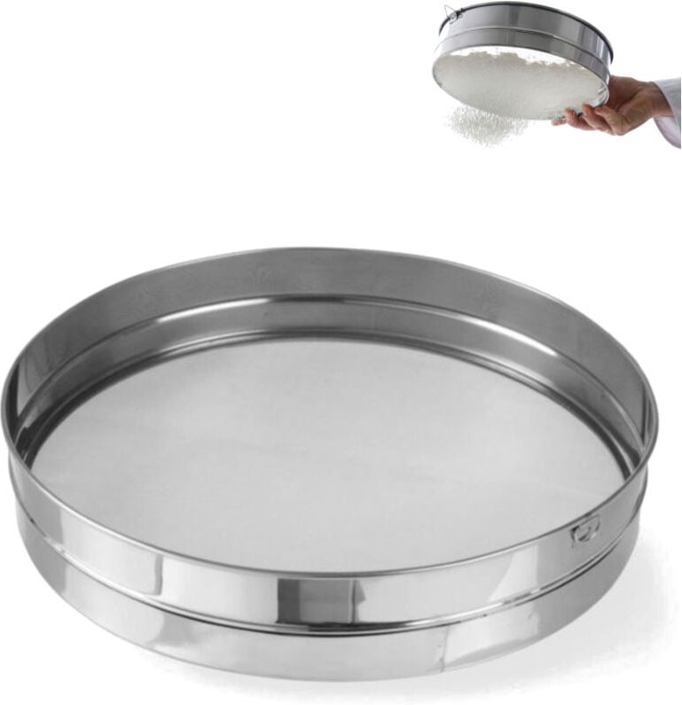HENDI Backsieb, rund, für Mehl und Gries, ⌀410x(H)80mm