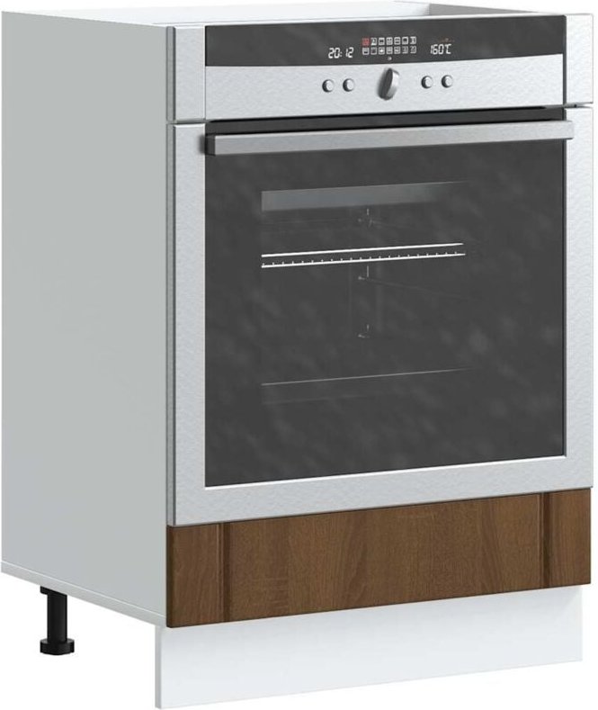 Herdumbauschrank Lucca Braun Eichen-Optik Holzwerkstoff Vidaxl