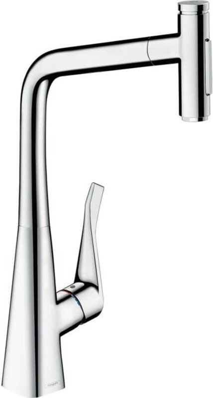 M71 - Spültischarmatur Metris Select, mit ausziehbarer Brause, verchromt 73820000 - Hansgrohe
