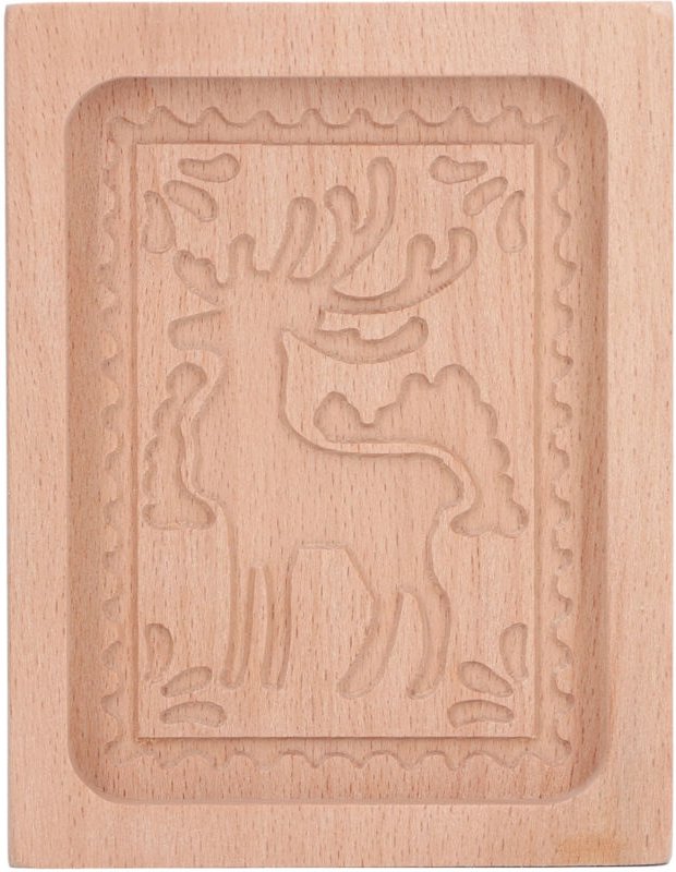 Haofy Lebkuchen - Buchenholz-Ausgleichs-Presskissen in Form mit glatter Oberfläche für einfaches Herauslösen, für Kekse ...