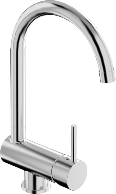 Tiemme - K12 Spültischbatterie mit klappbarem Schwenkauslauf (Unterfenstermontage)