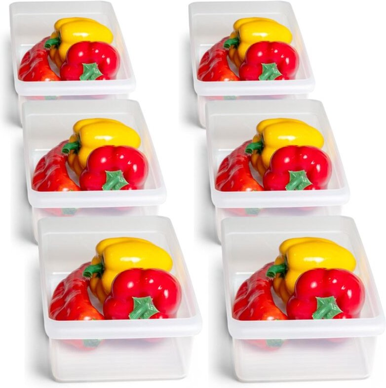 6x Novaliv Kühlschrank-Einsätze Kühlschrank Organizer