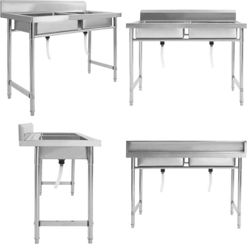 Küchenspüle Doppelbecken Edelstahl - Küchenspüle - Küchenspülen - Home & Living - Silber