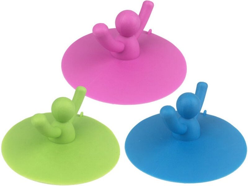 Csparkv - Stück Silikon-Abflussstopfen, universeller Silikon-Badewannenstopfen, Abflussstopfen, Badewannenstopfen, Küche...