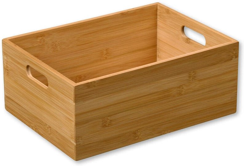 Bambusbehälter mit Griffen, 33 x 24 cm Kesper