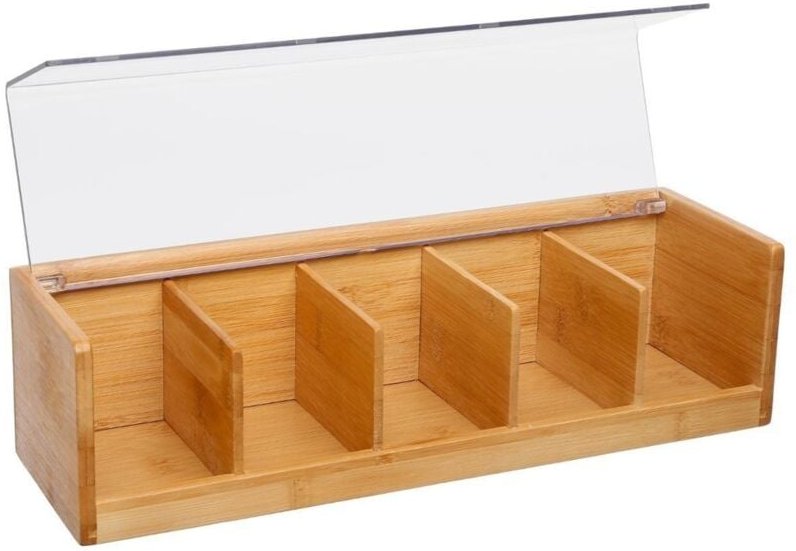 5five Simply Smart - Teebox 5 fächer bambus - 5five