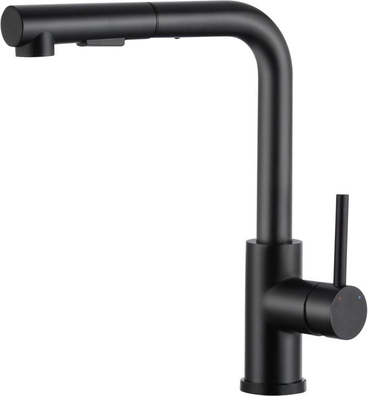 Oraymin - Spültischarmatur Schwarz Küchenarmatur Ausziehbar 360° Drehbar
