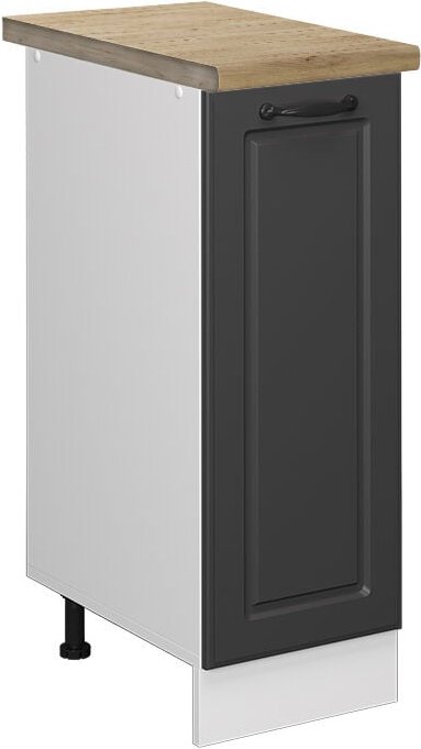 Vicco - Apothekerschrank R-Line, Anthrazit Landhaus, 30 cm , ap Eiche