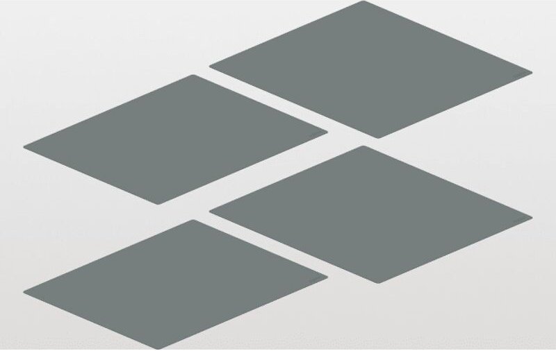 Antirutschmatten-Set Silikon 500 Magic Corner Comfort walnussgrau - Peka