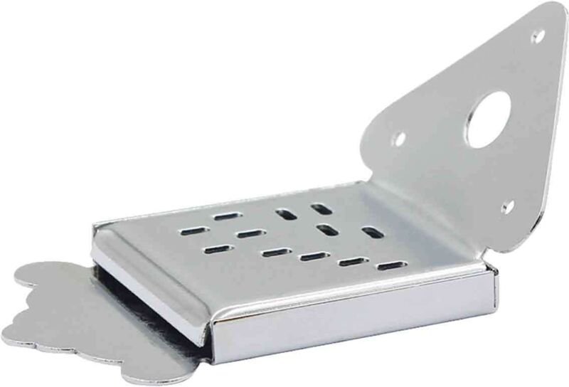 Ersatz-Saitenhalter aus verchromtem Material für Mandoline (mit Schraube) (schwarz)