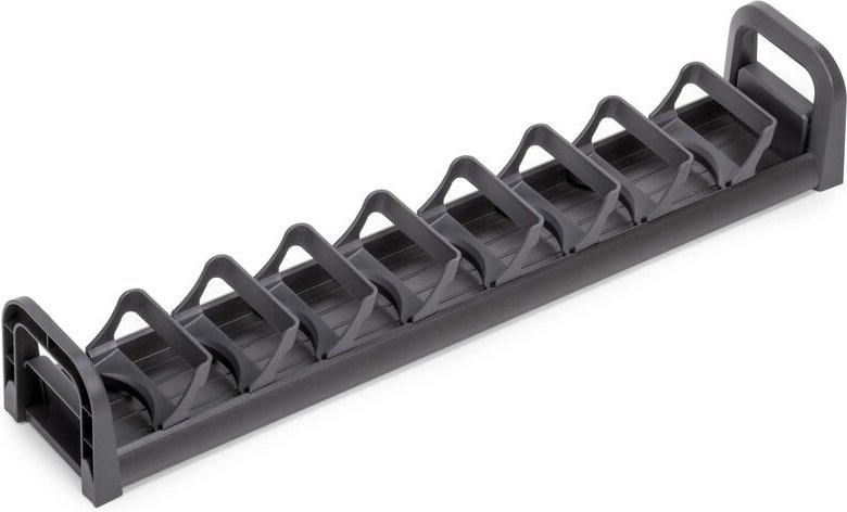 Schüßelhalter Orderbox für Schublade, 90x470mm, Aluminium und Kunststoff, Anthrazitgrau - Emuca