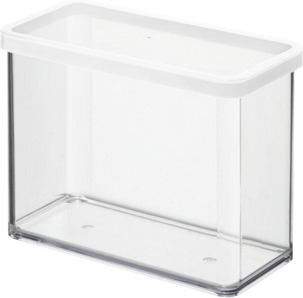 Loft Rechteckige Box 2,1 l Transparent, White - Rotho