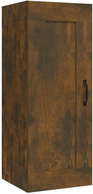 Hängeschrank Räuchereiche 35x34x90 cm Holzwerkstoff Vidaxl