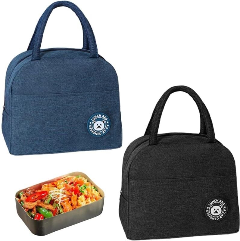 2-teiliges isoliertes Lunchtaschen-Set, 7L kleine, weiche Kühltasche, leicht zu tragen, kleine, weiche Kühltasche, isoli...