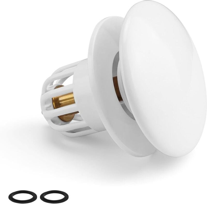 Universal-Badewannenstöpsel, Keramik-Waschbeckenstöpsel mit 2 Reduziergummiringen, passend für Waschbecken-Abflusslöcher...