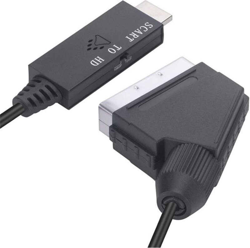 Scart-Zu--Kompatibler TV-Audio-Video-Adapter 1080P/720P-Konverterkabel für HDTV-Stb-DVD-Konverter-ZubehöR
